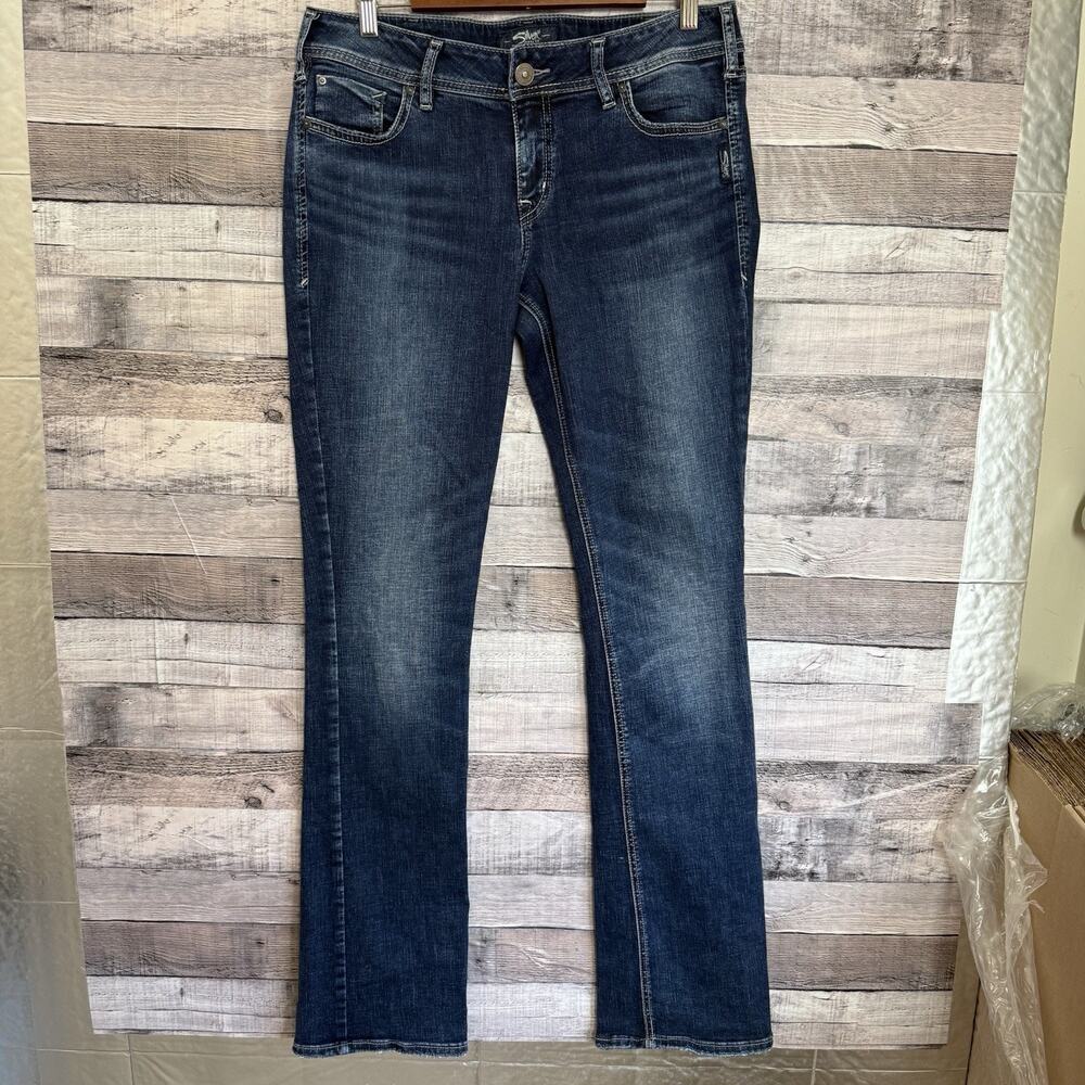 Silver Jeans Co. Women's Elysee Slim Boot Jeans Blue Size 31x35 Classic